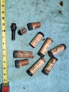6 NOS WW2 BG Aircraft Engine Shielded WWII Spark Plugs 416-S Aviation
